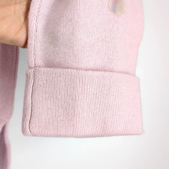 VTG Knitting Needles Lambswool Angora Pink Turtleneck Sweater L New With Tags - Picture 4 of 9